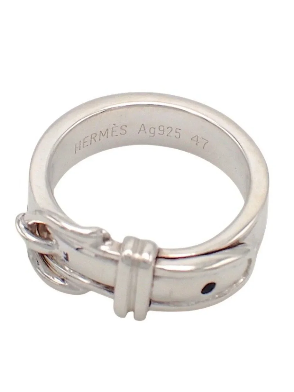 Hermes Ceinture Belt Ring 925 Sterling Silver